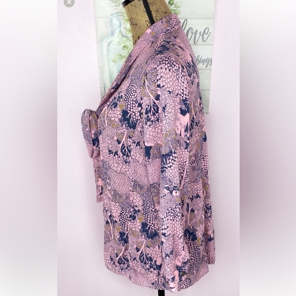 Anthropologie 52 Conversations Colloquial Blouse fairy castle print mystical 4 - Picture 2 of 12